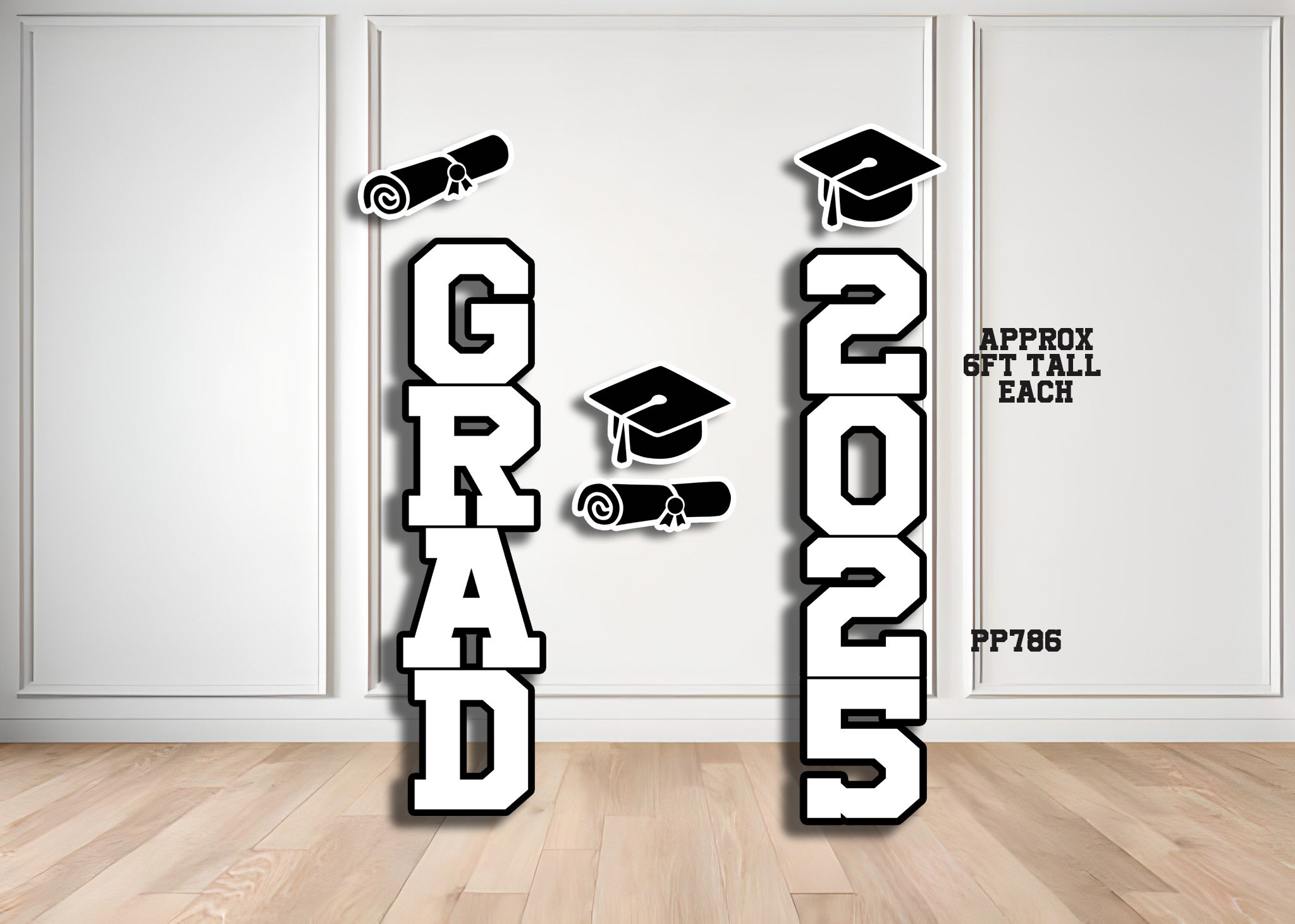 PP786 (SB) 3QS CONGRATS GRADUATION GRAD panels