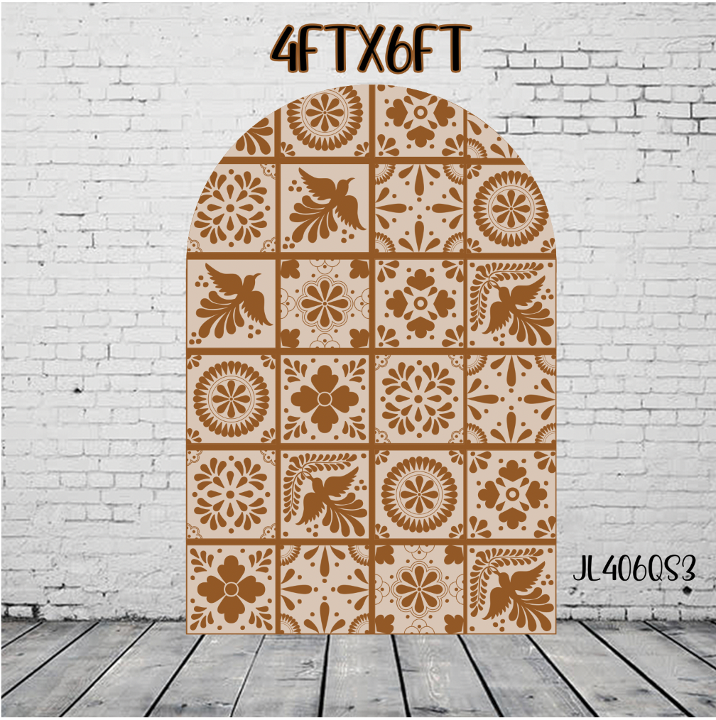 JL406QS3 SB BROWN TALAVERA PANEL SCORED FOR SHIPPING PURPOSES