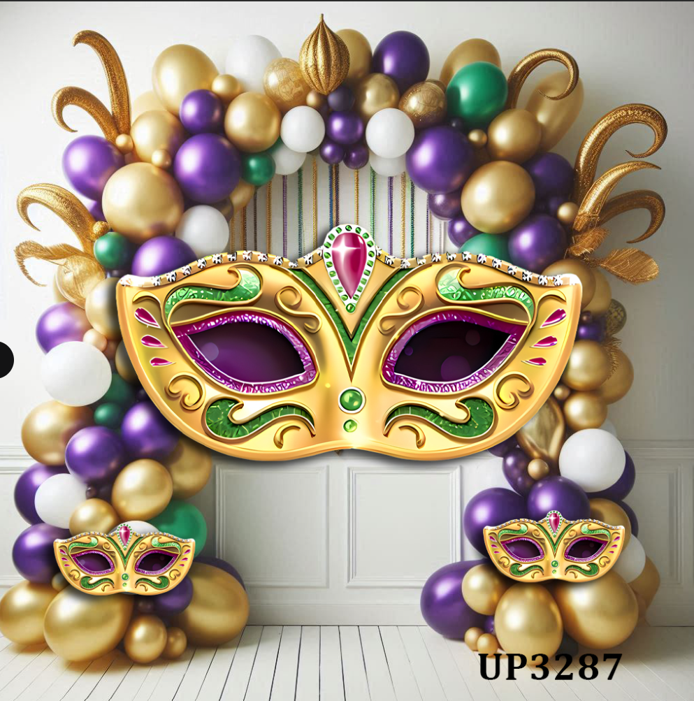 UP3287 FS MARDI GRAS MASK
