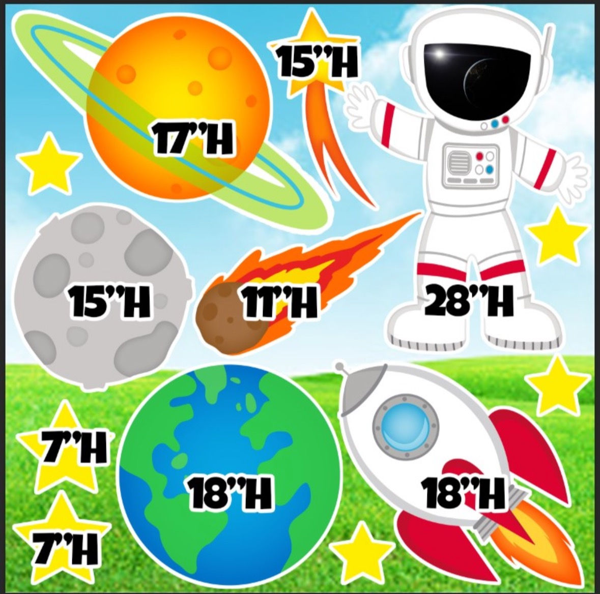 EXP084HS  space  Astronaut, rocket, planets