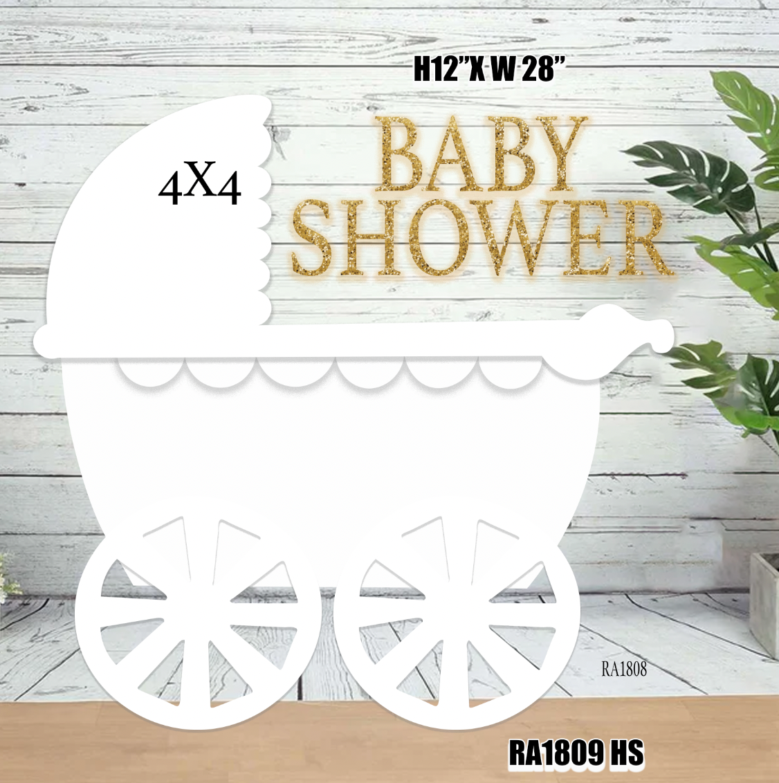 RA1809HS White   BABY SHOWER stroller