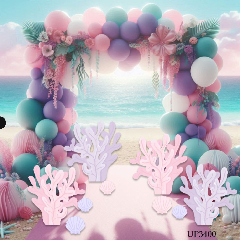 UP3400 HS SEAWEED CORAL MERMAID under the sea