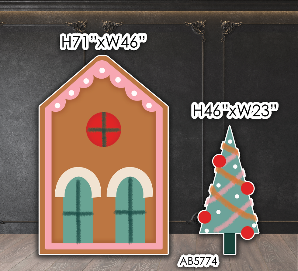 AB5774FS Gingerbread House Christmas theme SB
