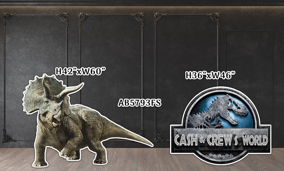 AB5793FS Custom logo name Jurassic World Dinosaur SB