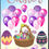 Thumbnail: RA482FS Happy Easter Eggs Basket Bunnies