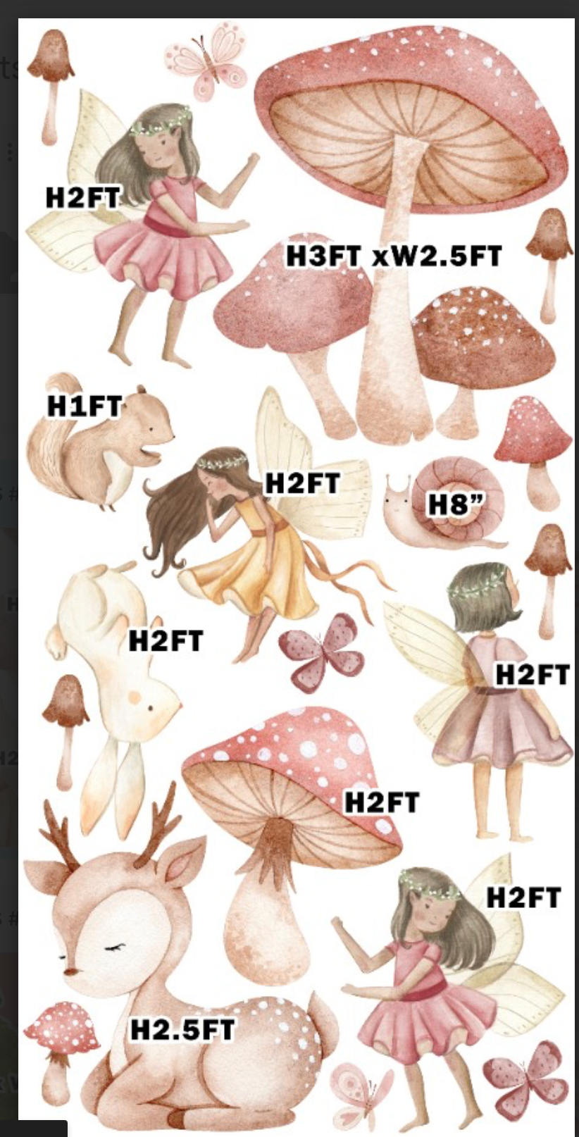 FAIRIES UP1702 FS BACKDROP Crorplast