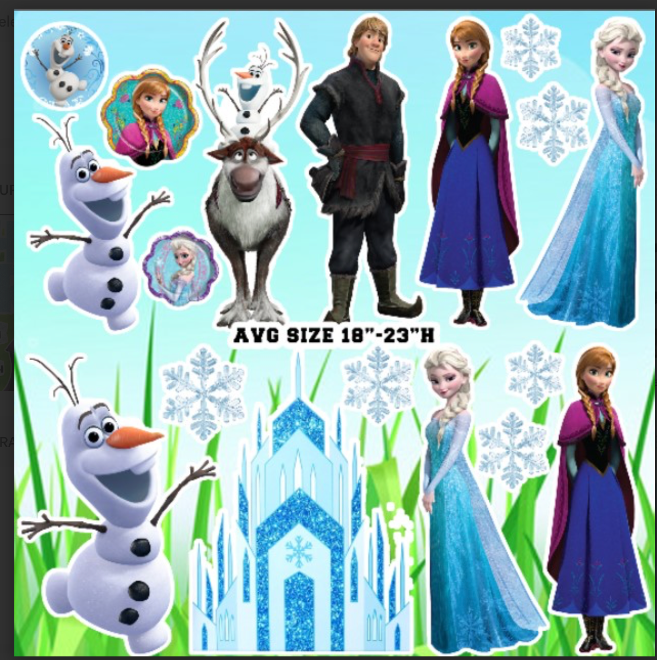 Frozen Princess UP841 HS BACKDROP Crorplast
