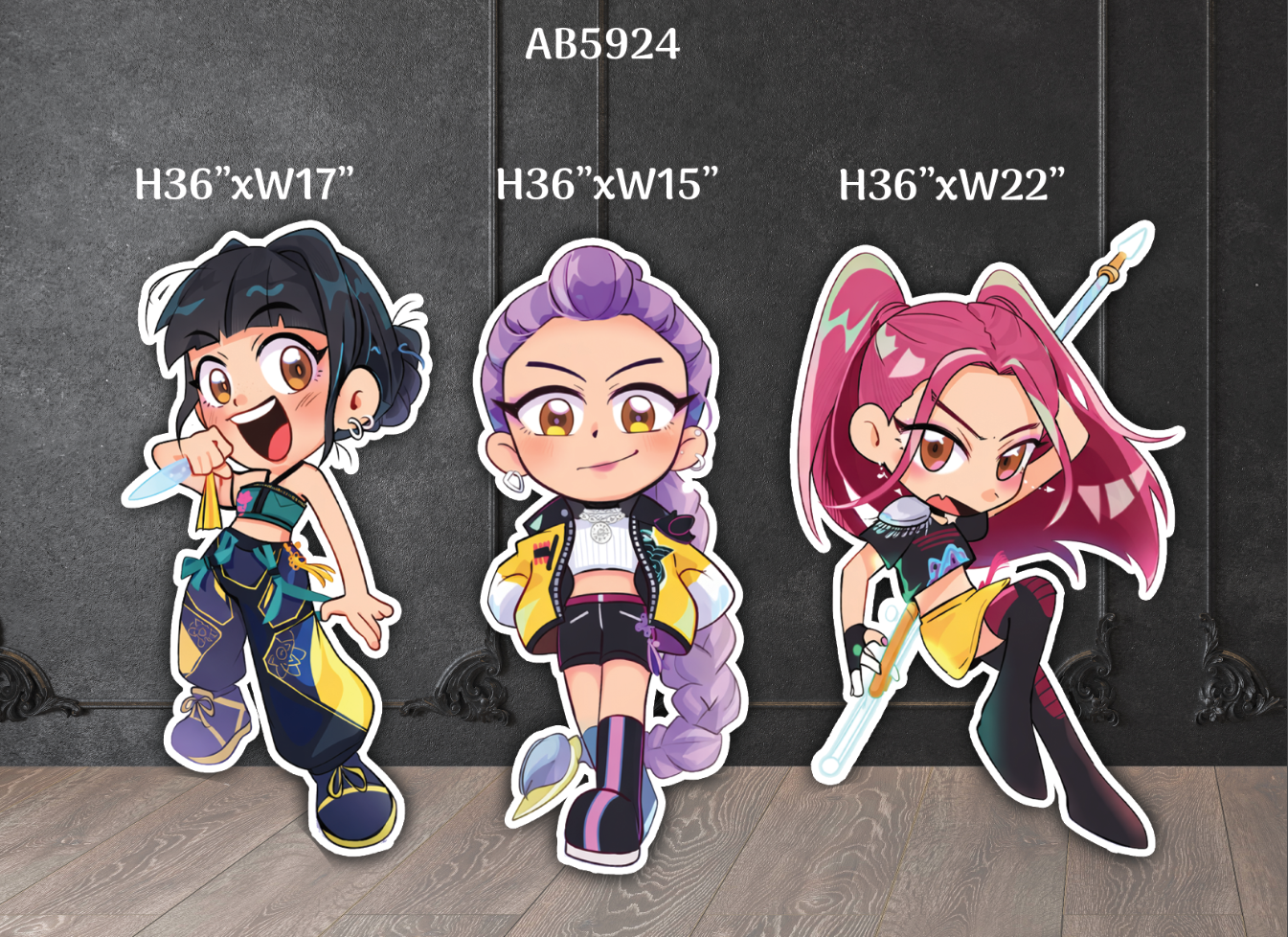 AB5924HS Kpop Hunters demon 3 ft