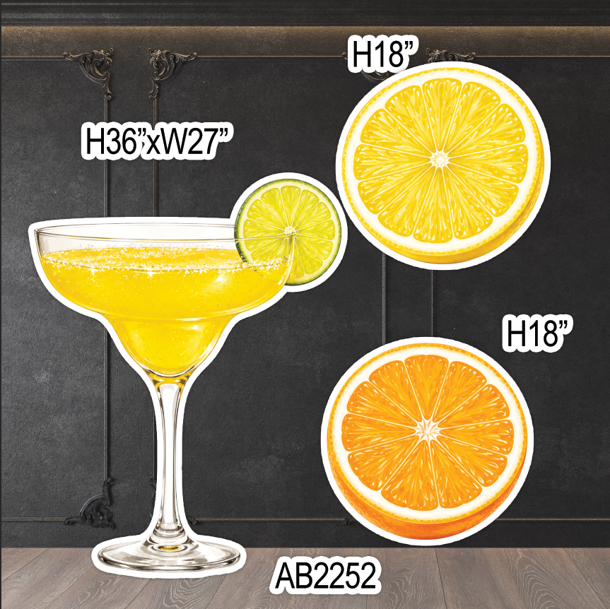 AB2252HS Martini margarita with orange and lemon
