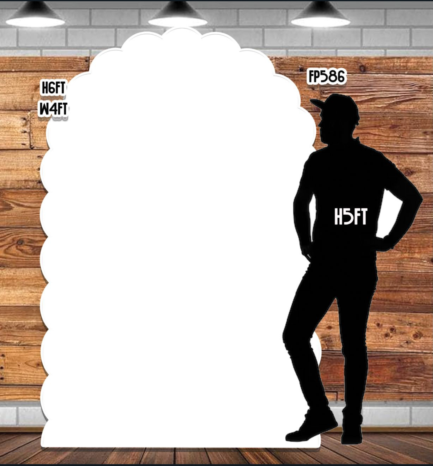 FP586  QS3-SB WHITE PANEL  backdrop pastel Party