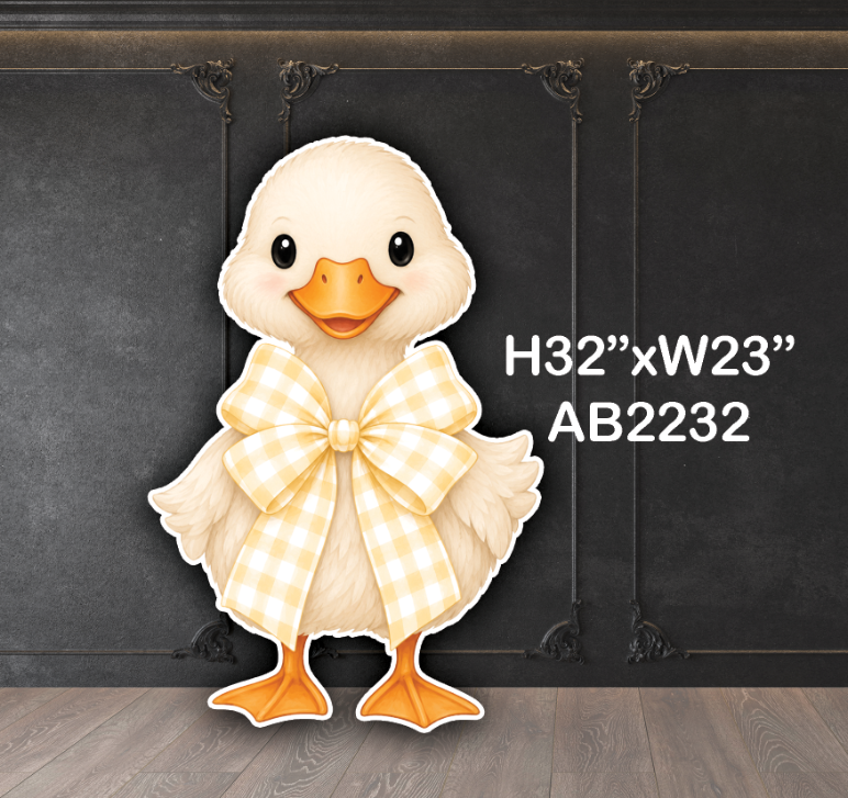 AB2232QS Duck goose with yellow bow