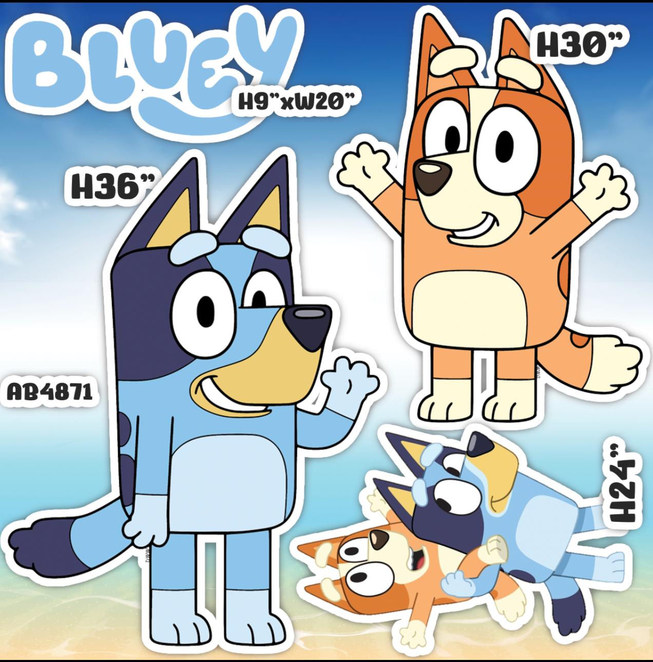 AB4871HS Bluey and bingo