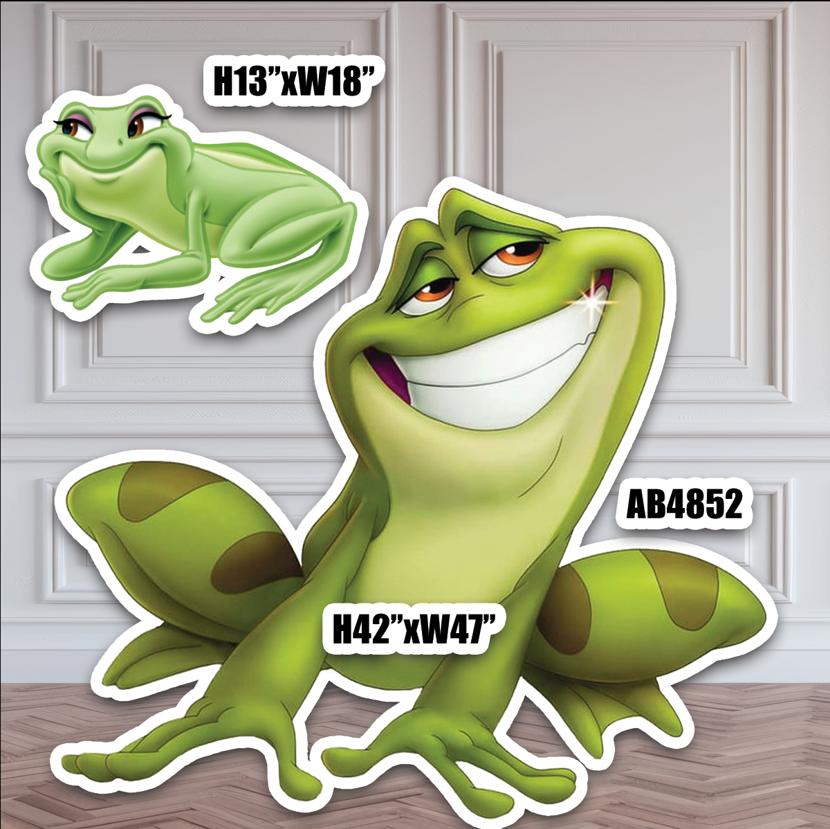 AB4852HS Hide frog 3.5 ft Princess Tiana from princess and the frog