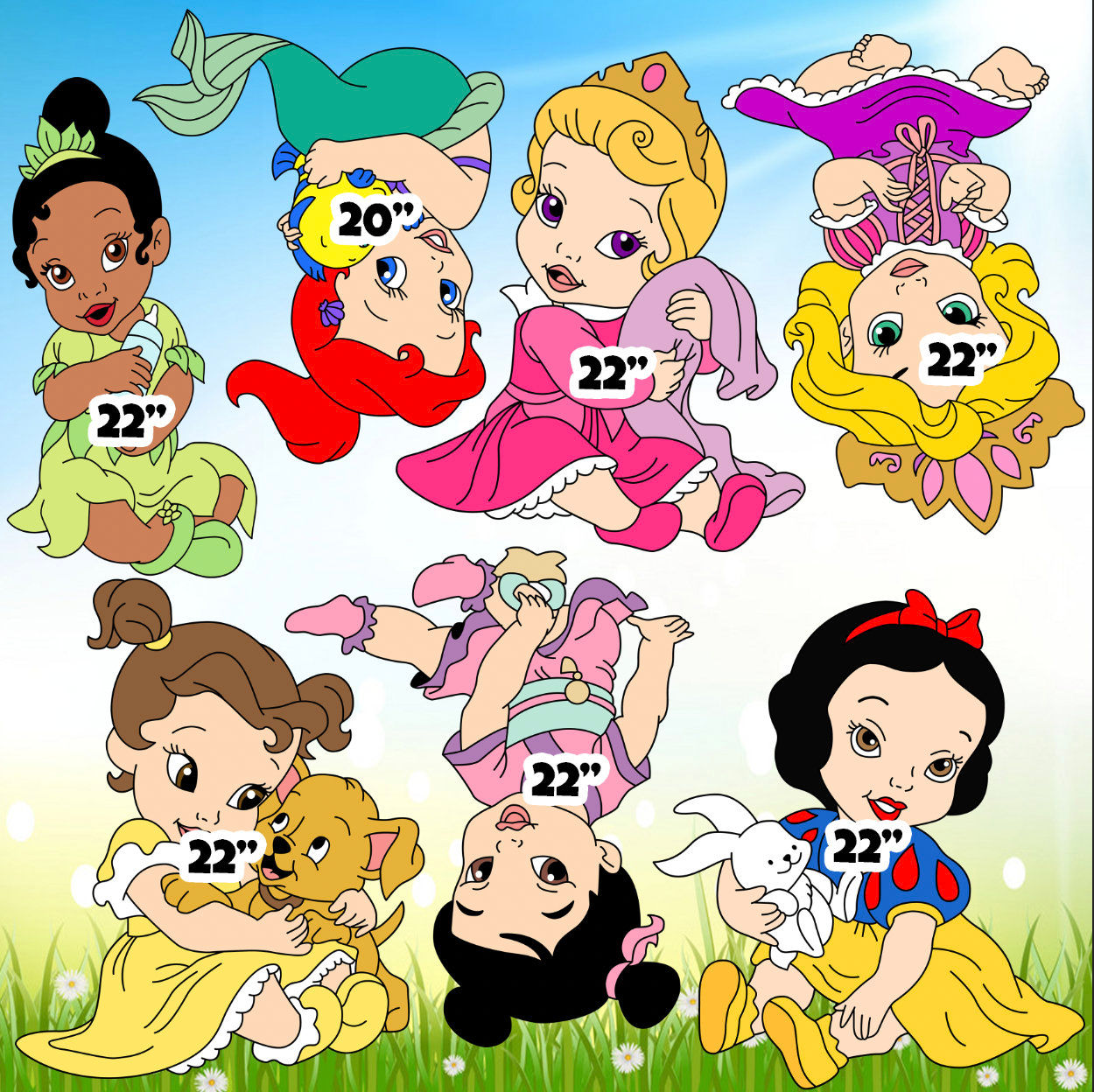 Yard Card Lawn Decor: Princess Character Baby RA3318HS