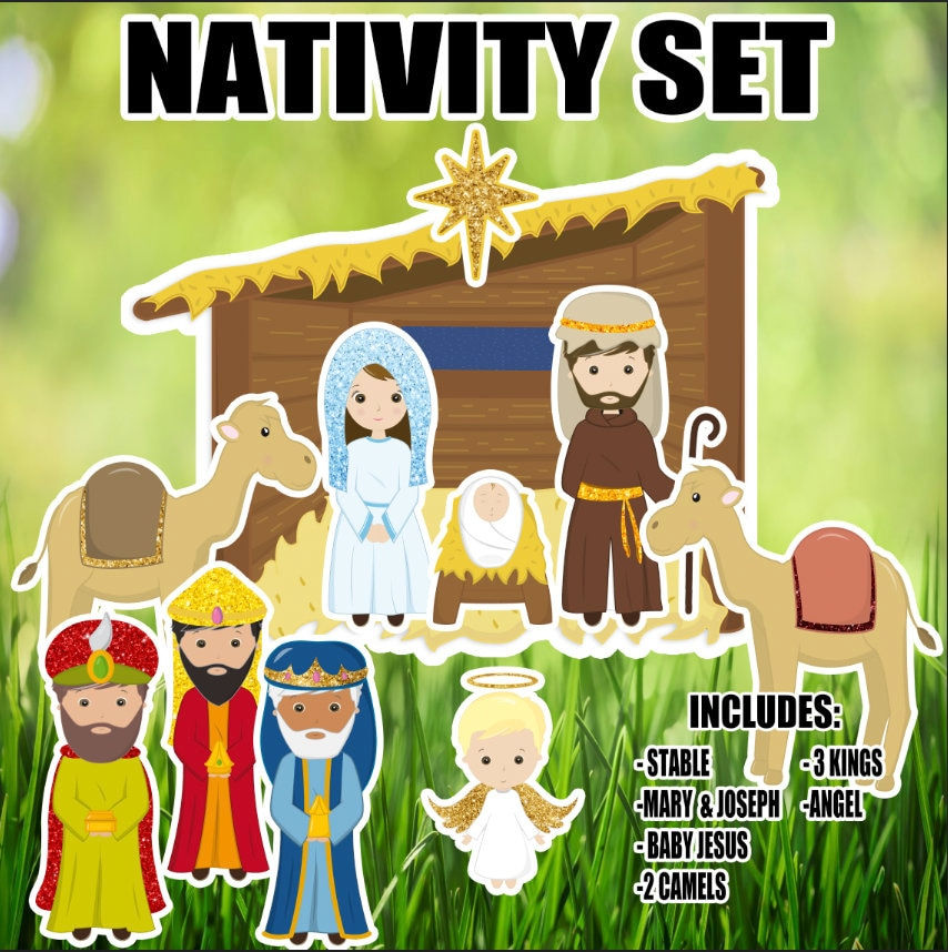 D053 FS Christmas, Nativity set Decor