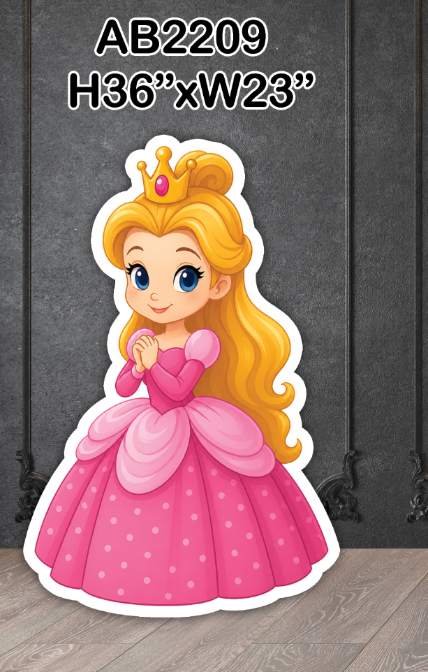 AB2209QS Pink cartoon princess 3 ft