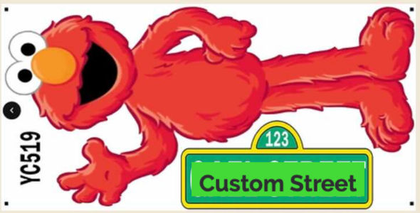 Sesame Street YC519 CUSTOM NAME