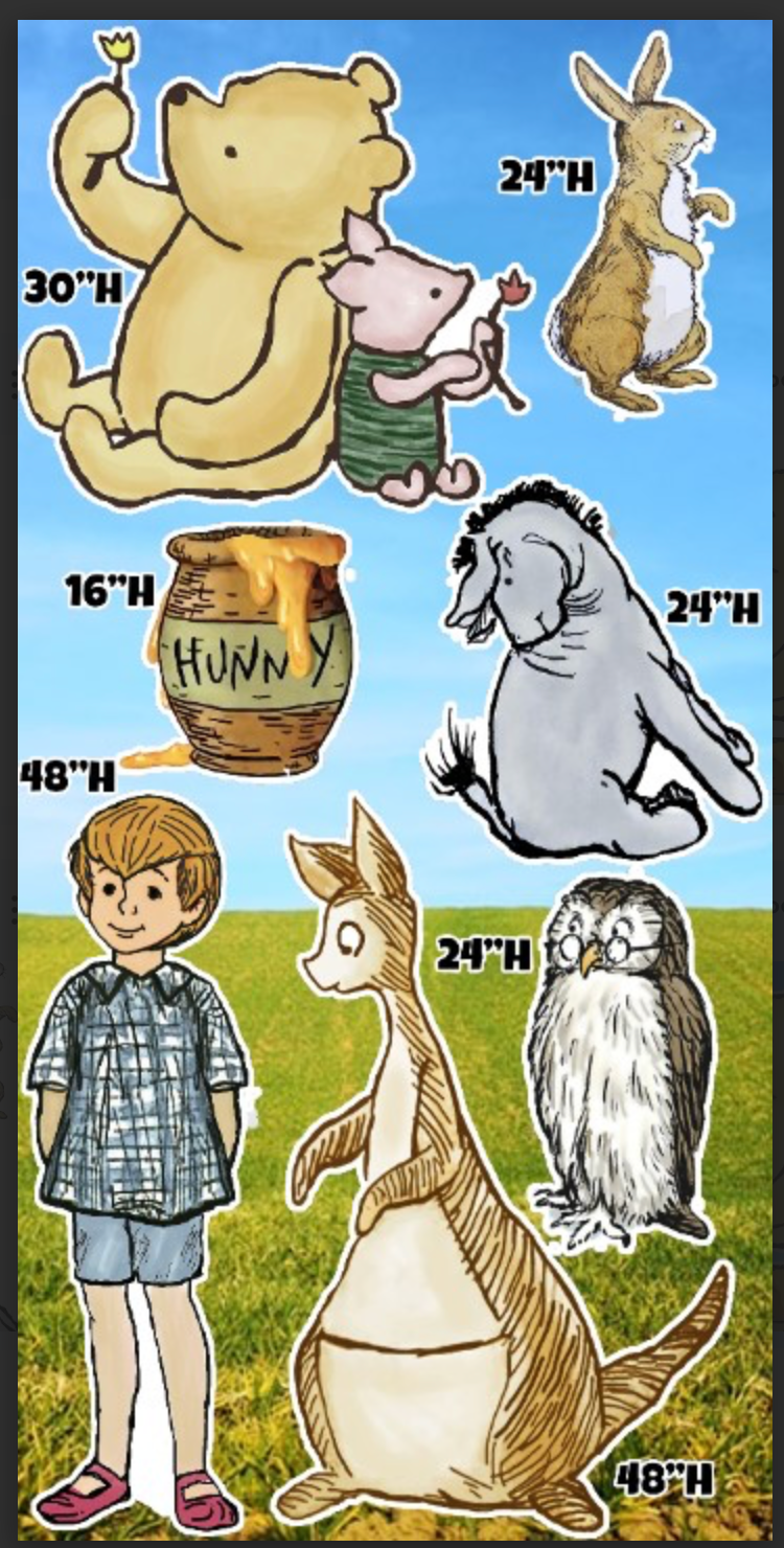 UP958FS Vintage Winnie the Pooh FS