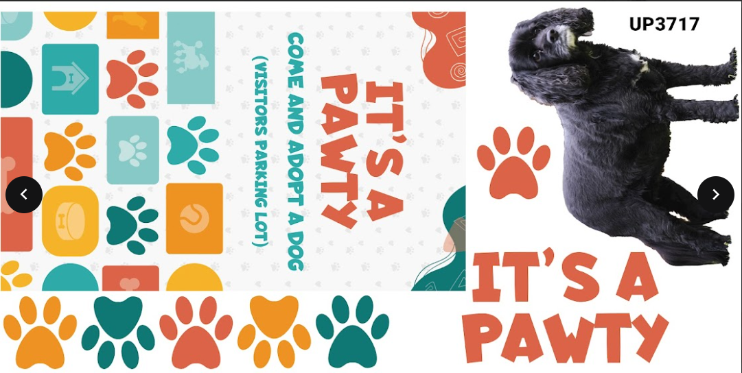 UP3717 FS DOGS PAWTY PETS