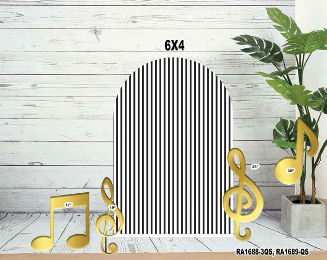 RA1688-3QS (SB) RA1689 QS Backdrop White Black Song