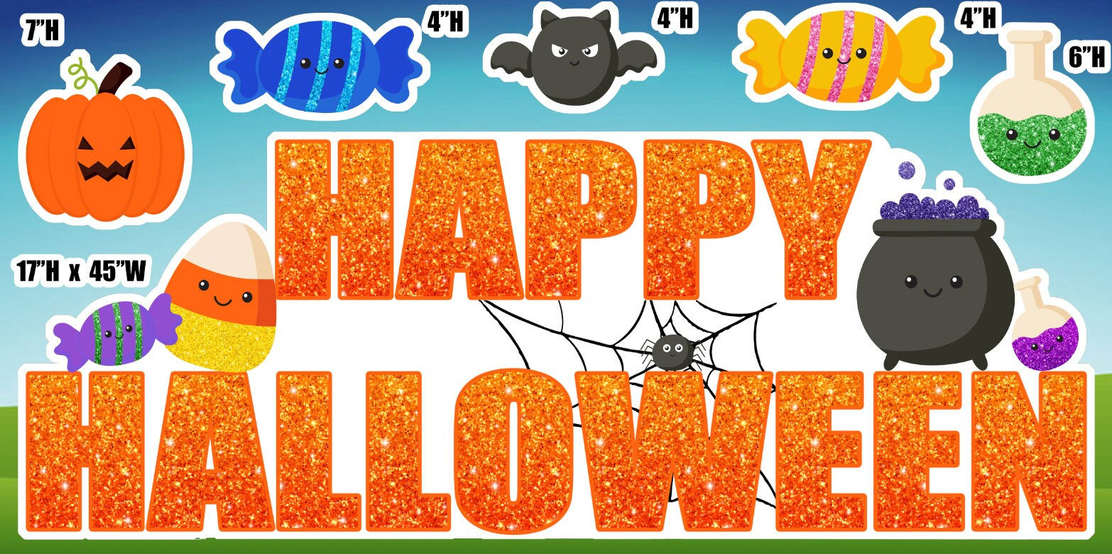 D029 QS party decorations: Fall, Happy Halloween