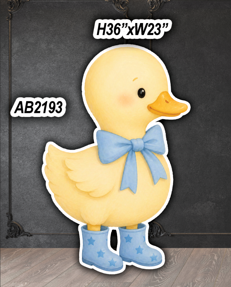 AB2193QS Blue cute duck with blue boots