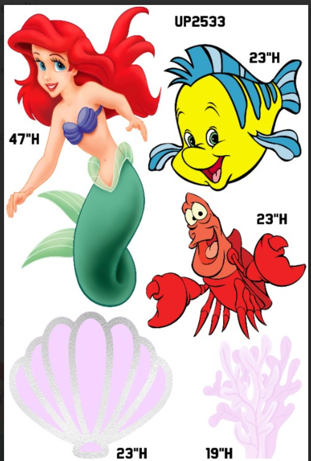 UP2533 THE LITTLE MERMAID