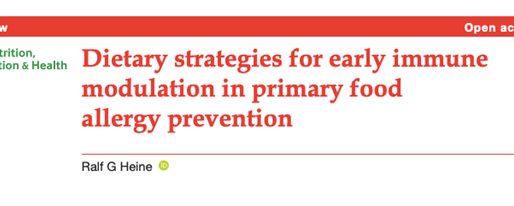 Nourishing Immunity: How Maternal and Infant Diets Can Help Prevent Food Allergies
