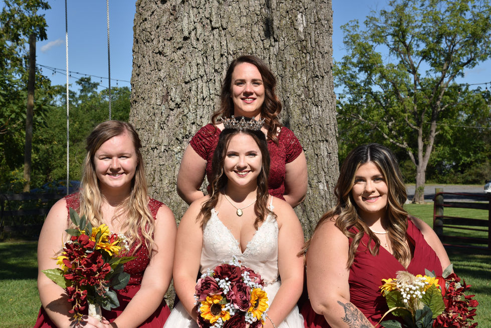 Bride with Bridesmaids