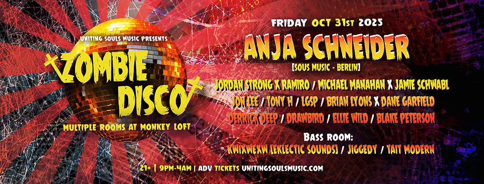 ZOMBIE DISCO - Friday Oct 31 - Multiple Rooms at Monkey Loft