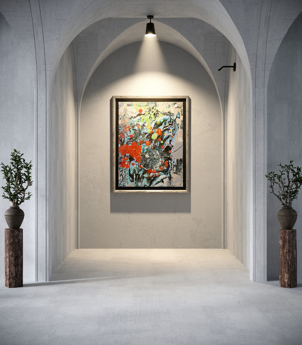 Feature wall with vaulted ceiling-Spot Light