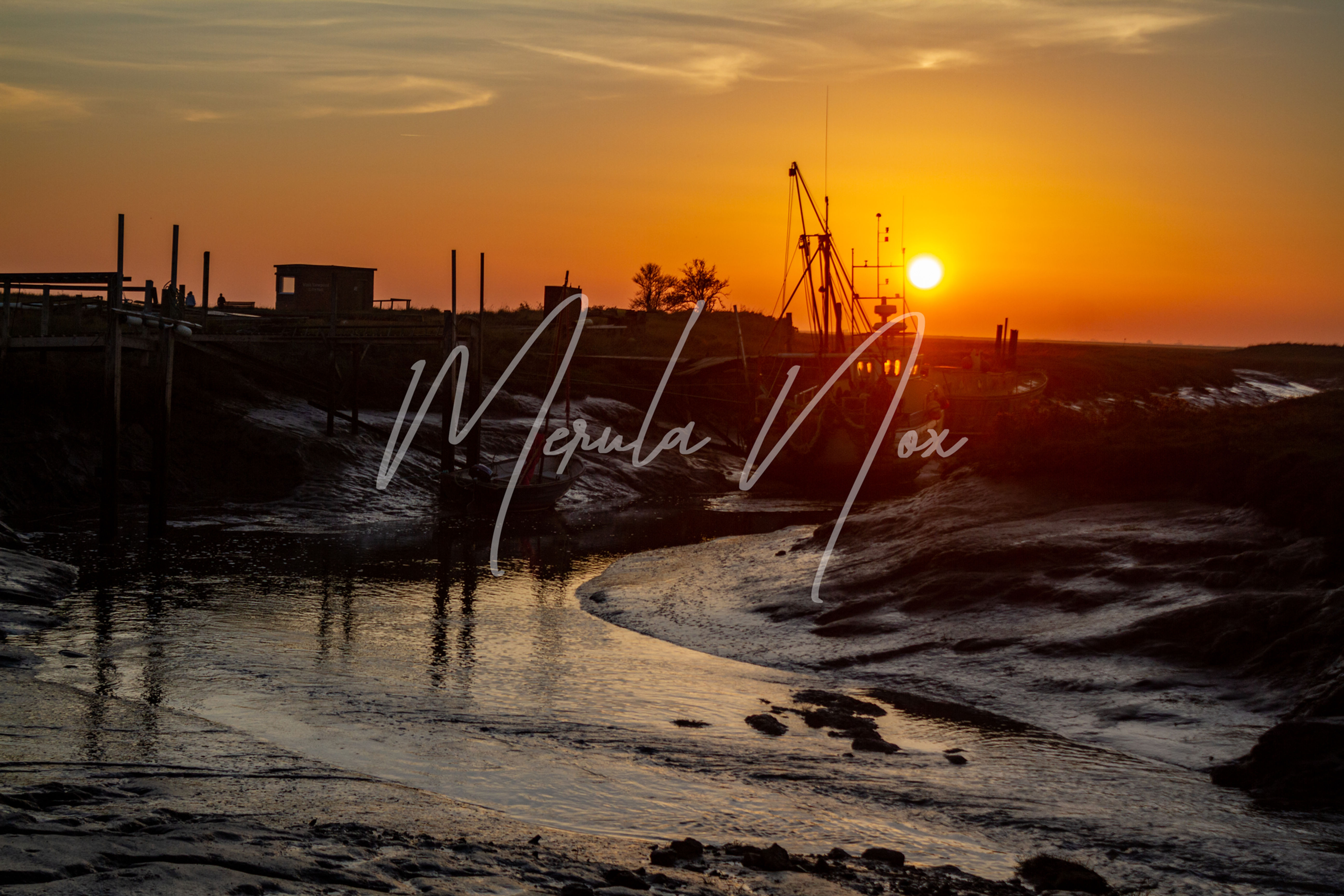 A very rich Sunset over the River Steeping.