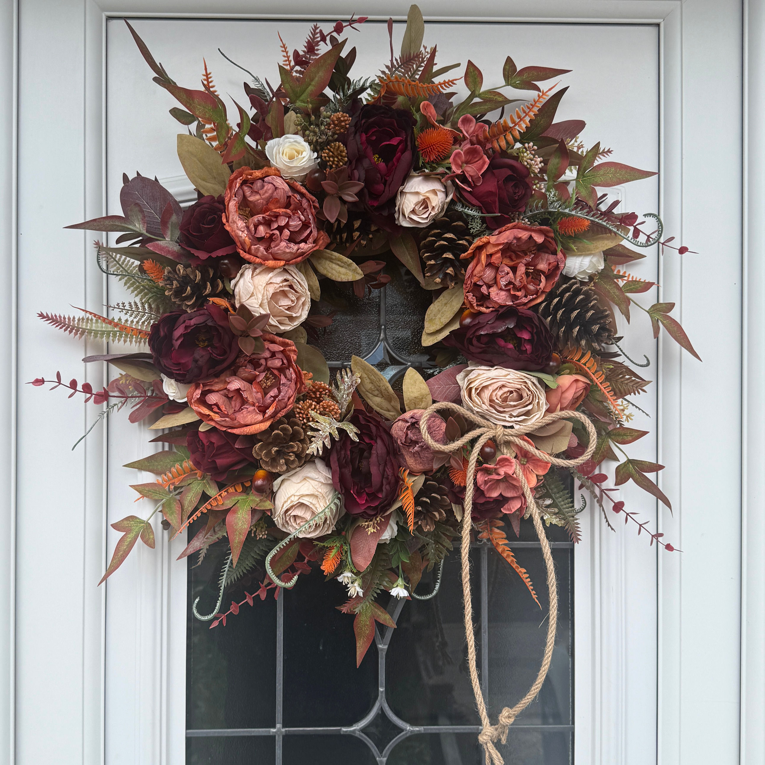 Autumn Merlot Wreath – 55 cm