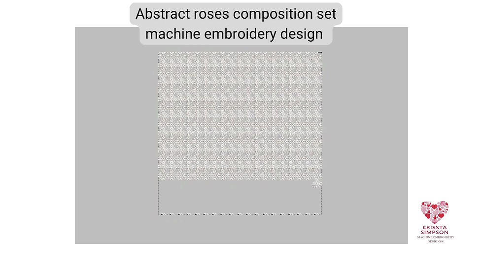 Thumbnail: Abstract roses composition 01 set of 7 machine embroidery designs