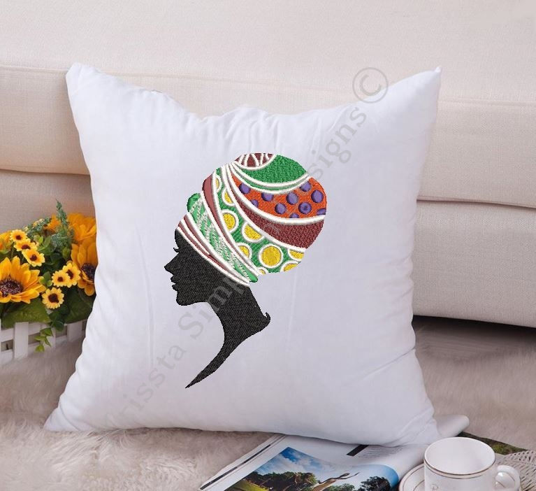 Thumbnail: NEW - Native African woman collection Nr.04 machine embroidery design