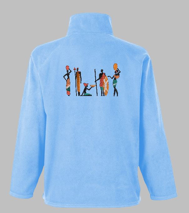 Thumbnail: Native African tribe people 01 machine embroidery design