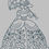 Thumbnail: Vintage Victorian Ladies with umbrella redwork machine embroidery design bundle