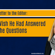 Wish He (Glenn Cordelli) Had Answered the Questions