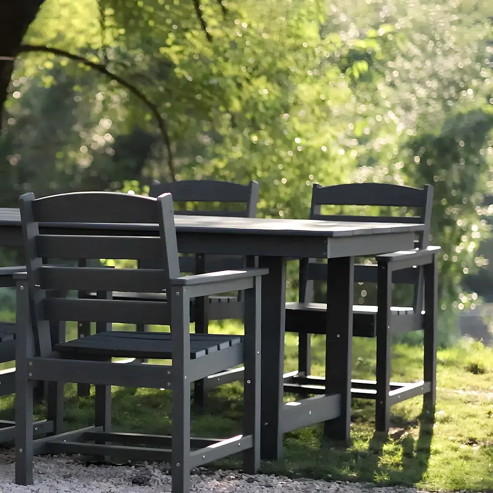 Thumbnail: Dining Table for 6 People - Black