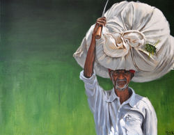 La récolte, 90x70cm, vendu