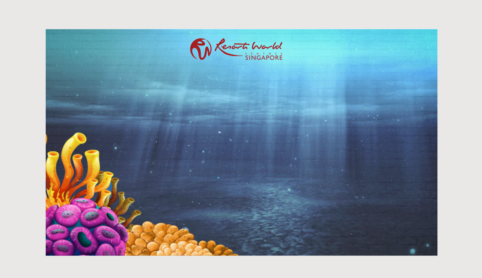 Concept design Resorts World - AR experience triggered by scanning a billboard or mural