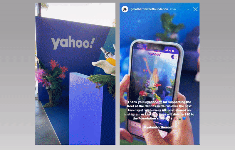 Yahoo underwater event space  – Cannes in Cairns