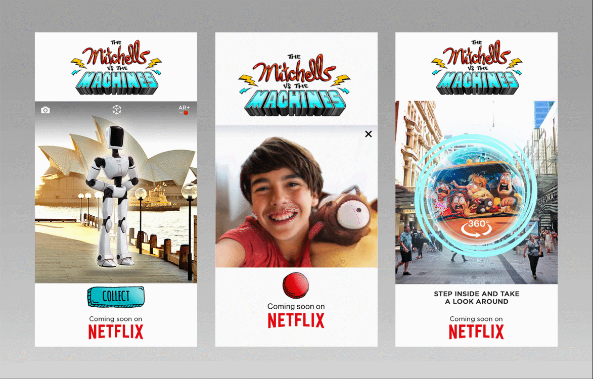Presale mockup – Netflix AR and filter creatives