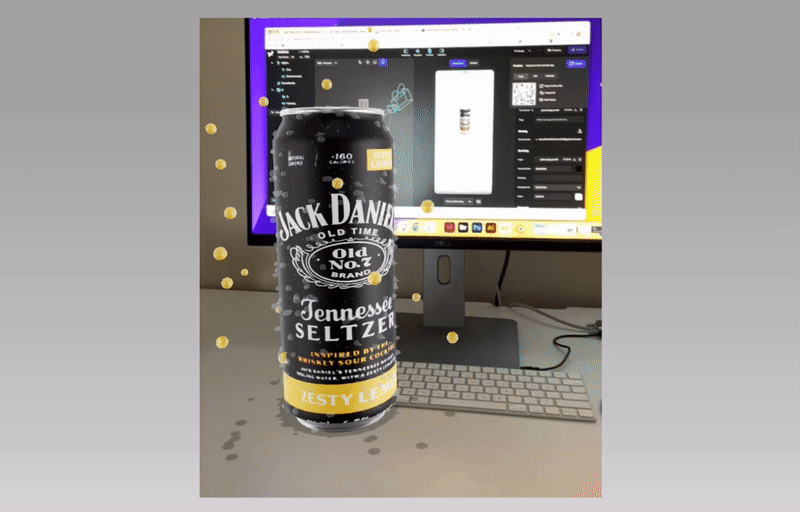 I created this AR experience for Jack Daniel’s using Yahoo's immersive composer