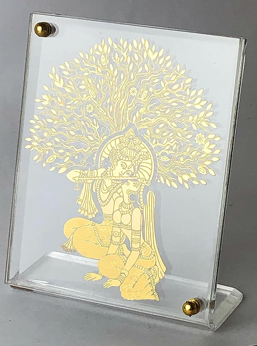 Thumbnail: Shree Kreations Gold Plated Radha Krishna Ji Photo Frame