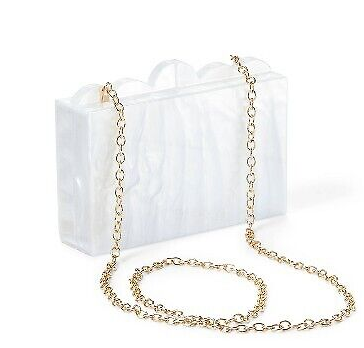 NEW - MARBLE HARDCASE CROSSBODY BAG - AGUA BENDITA X TARGET CREAM