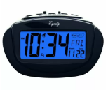Equity by La Crosse 31022 Insta-Set LCD Alarm Clock, Black