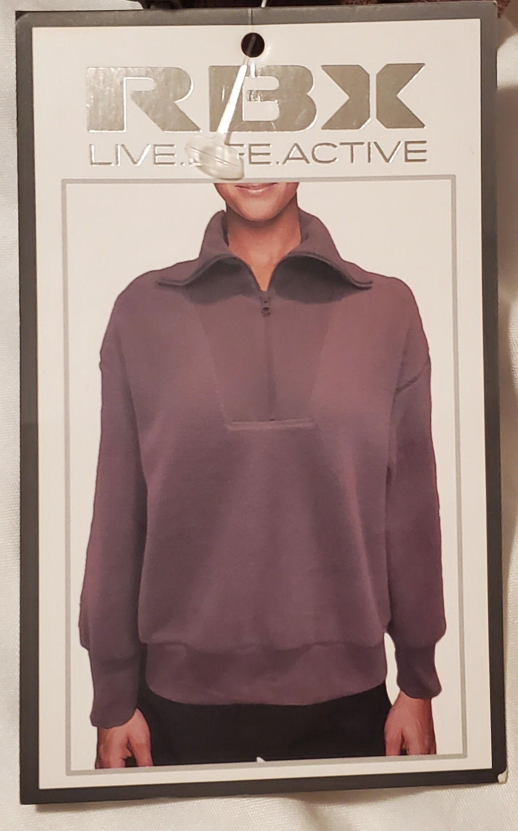 RBX Active Women's Cozy Sherpa 1/4 Zip Rib Trim Convertible Turtleneck Women