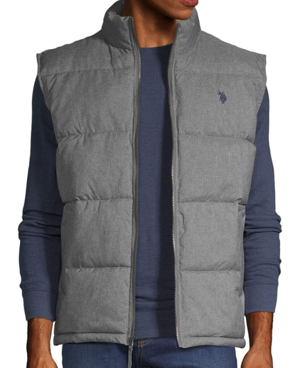 U.S. POLO ASSN. Men's Puffer Vest light Gray