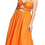 Thumbnail: Women's Double Cut Out Midi Dress - Fe Noel Orange